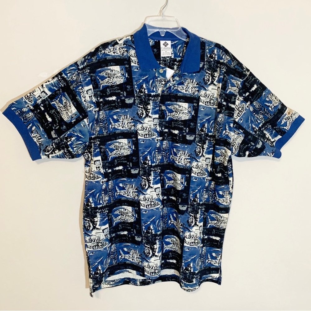 NWT Men’s Columbia Polo (sizeXL) Nautical Collared Shirt